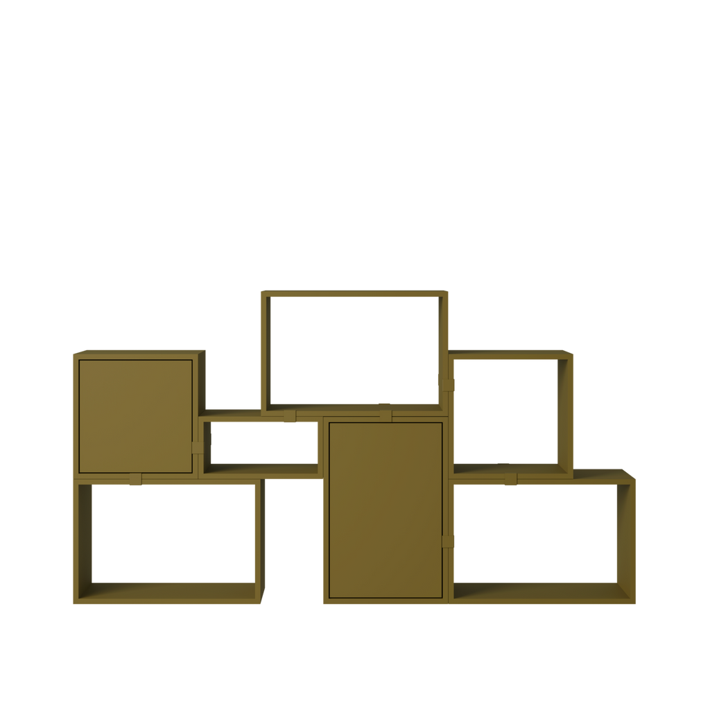 Stacked Storage System / Bookcase - Configuration 6