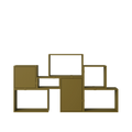 Stacked Storage System / Bookcase - Configuration 6
